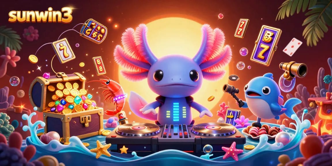 Experience thrilling gameplay with the vibrant sunwin3 underwater casino scene, showcasing lively characters and treasures.