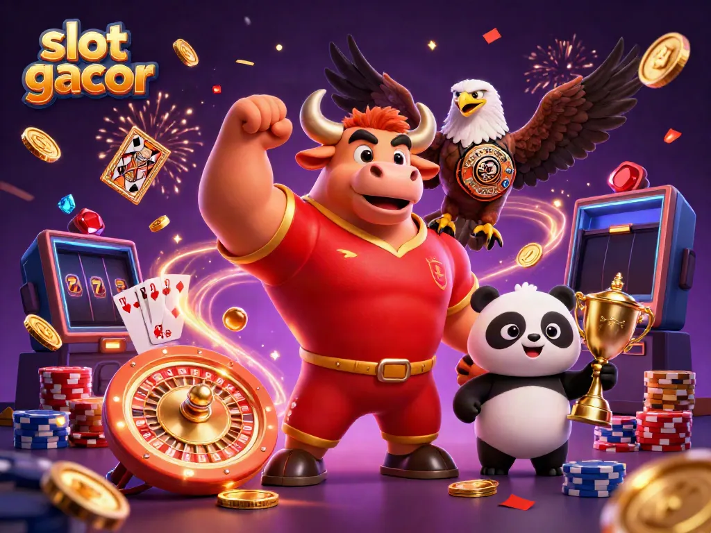 Experience the excitement of slot gacor with vibrant characters and dynamic casino elements!