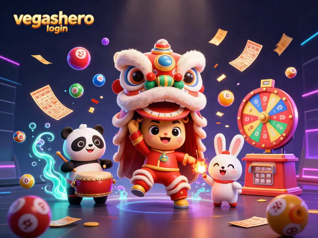 Engage with VegasHero login and enjoy vibrant interactive games illustrated with lively characters and casino elements.